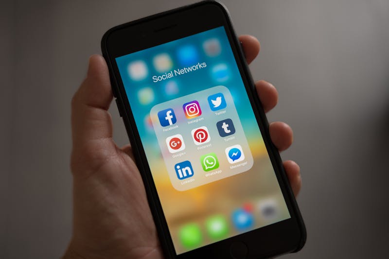 Social-Media-Apps auf einem Smartphone